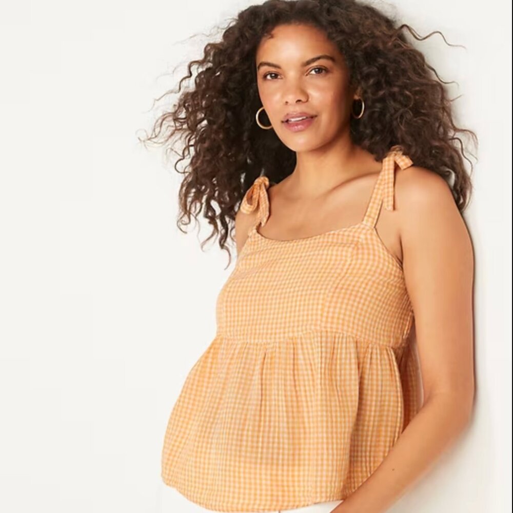 NWT Gingham Top